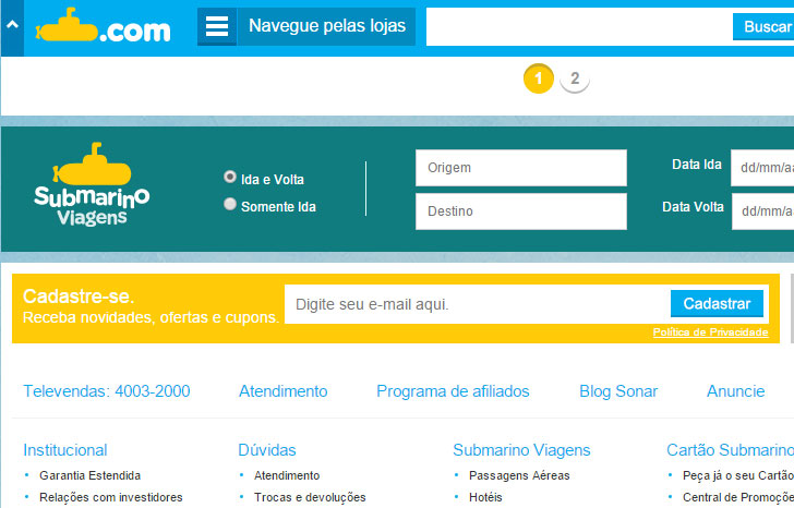 newsletter-submarino