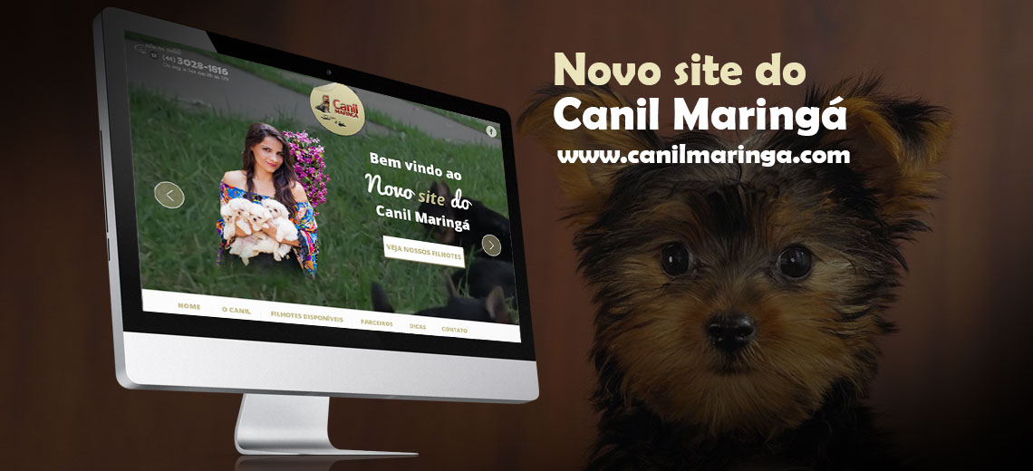 Novo site do Canil Maringá
