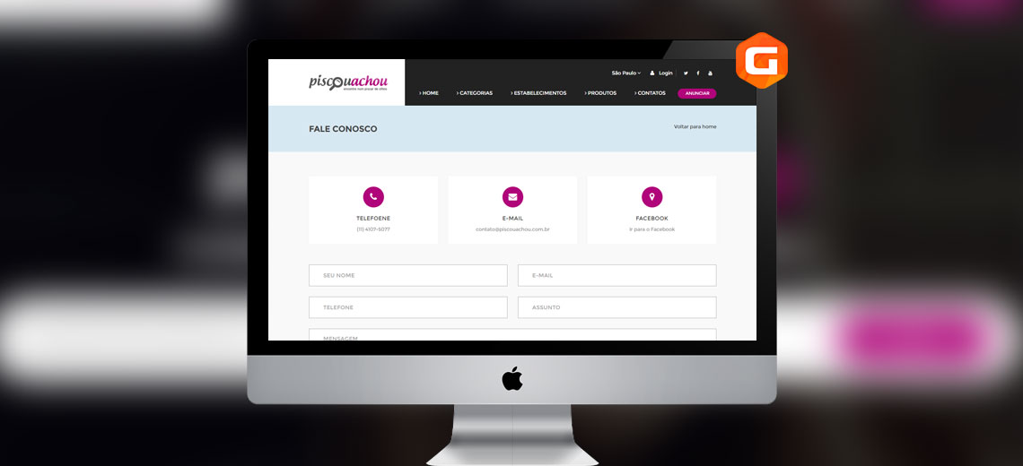 Novo Portal Piscou Achou