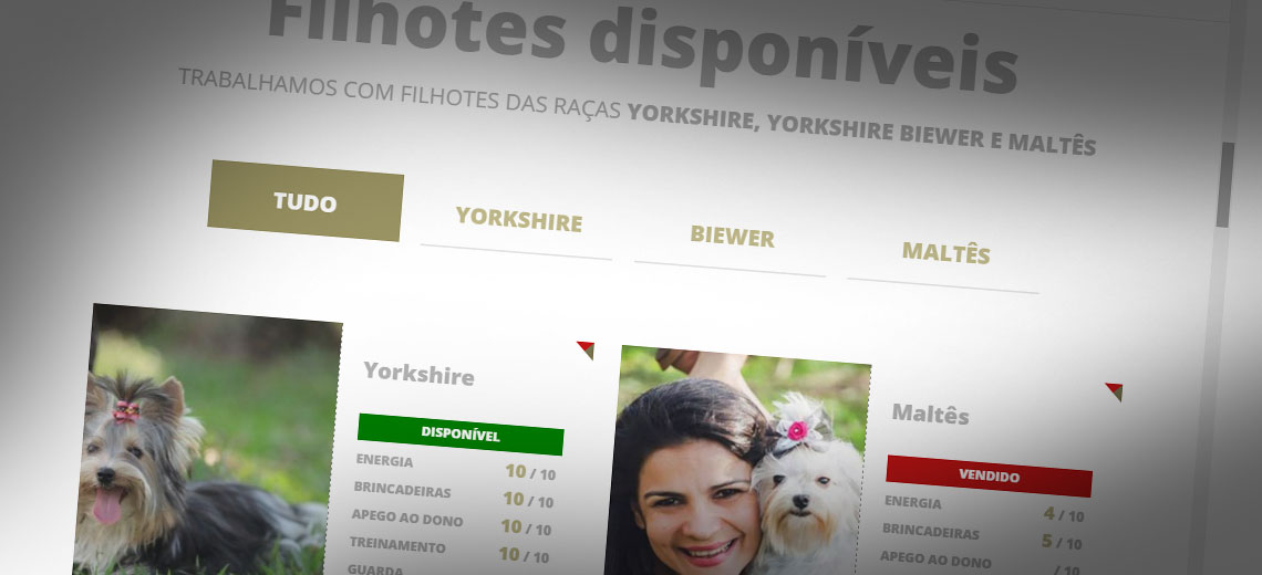 Novo site do Canil Maringá