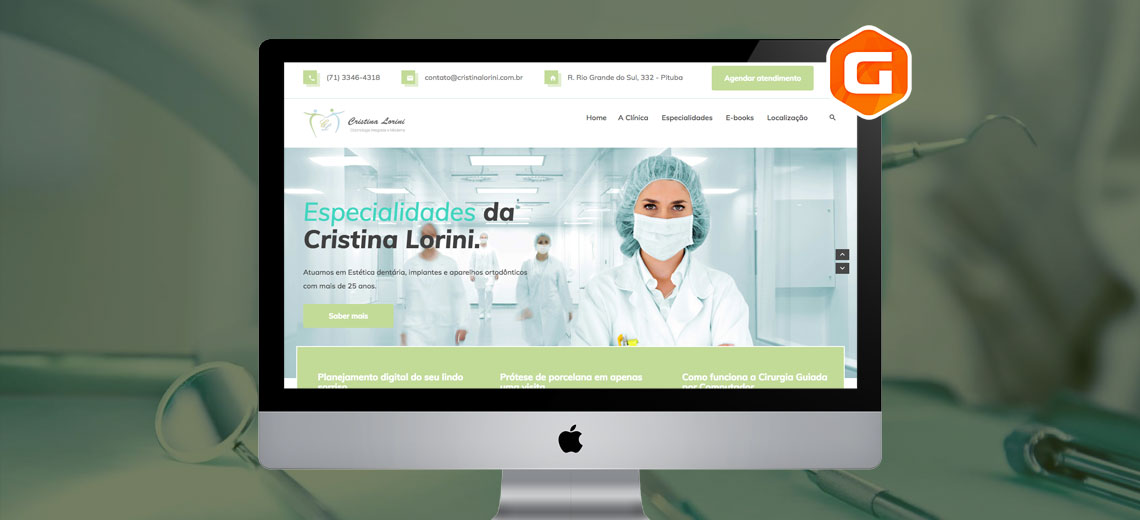 Nova criação de site em salvador – Cristina Lorini